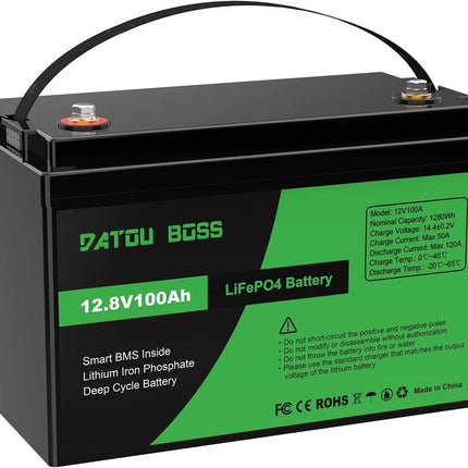 Akumuliatorius Datouboss, LiFePO4, 100Ah, 12V