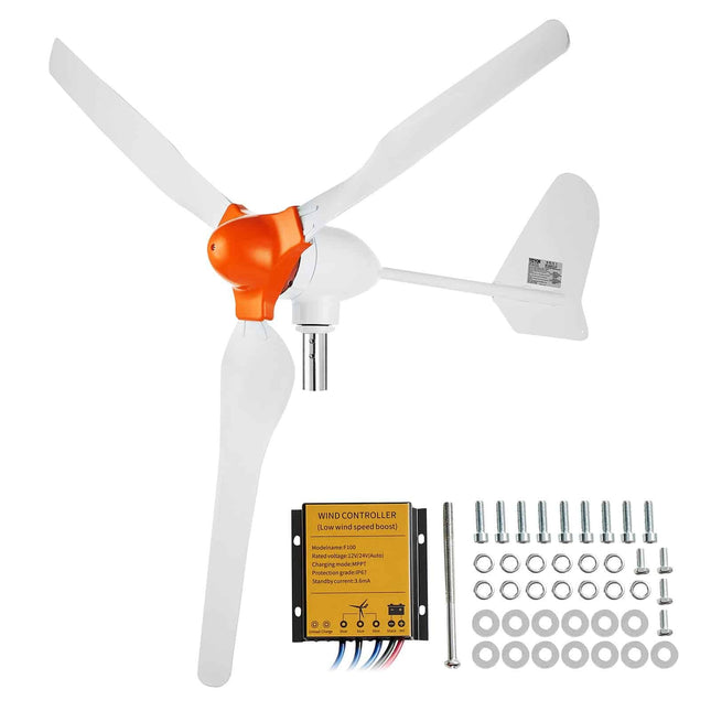 Horizontalios ašies vėjo generatorius 12V 800W