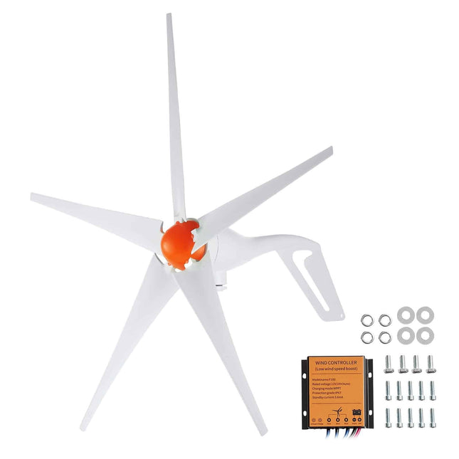 Horizontalios ašies vėjo generatorius 12V 500W