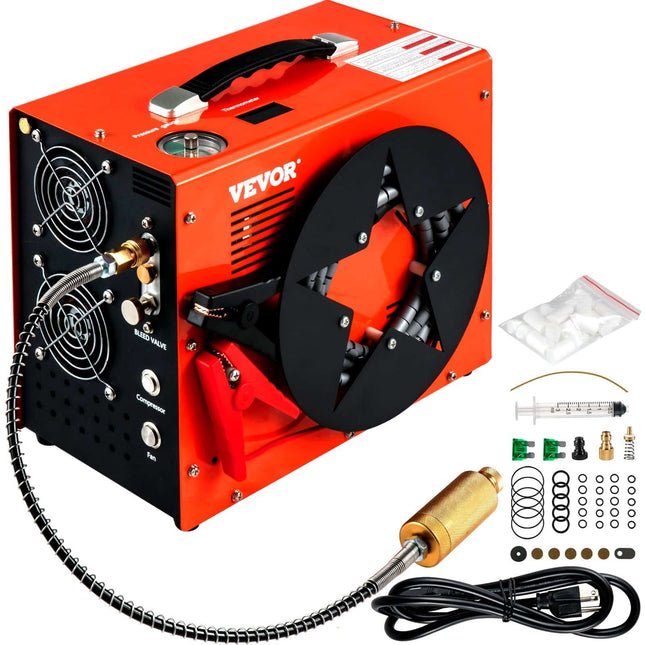 PCP oro kompresorius SG-220V-110V-12VMC, 300 bar.