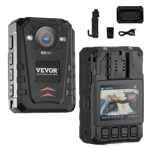Policijos kūno kamera  GPS 128G 3500 mAh baterija