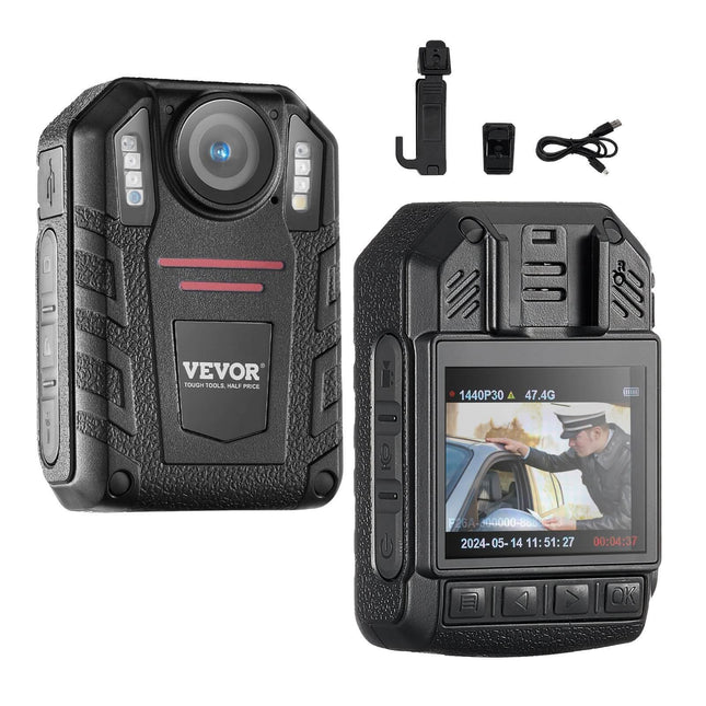 Policijos kūno kamera 64G ir 2850 mAh baterija