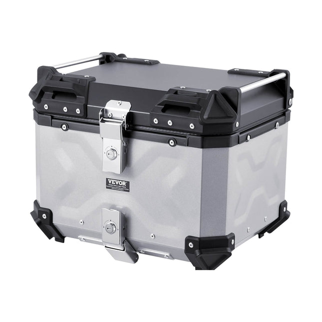 Universalus motociklo krepšys 45L sidabrinis