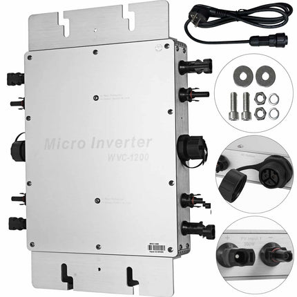 Mikro saulės inverteris Vevor 1200W, MPPT