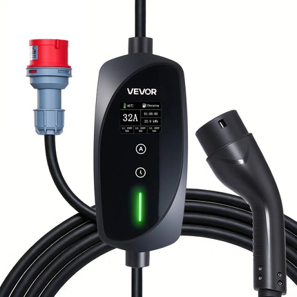 ProCharge 22 kW nešiojamas trifazis 2 tipo EV įkroviklis 7 m