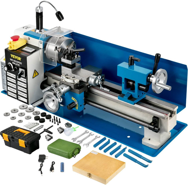 Mini metalo tekinimo staklės Vevor 550W