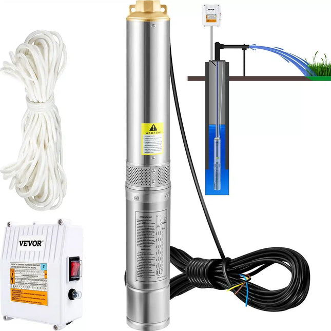 Giluminis vandens siurblys Vevor 1100 W
