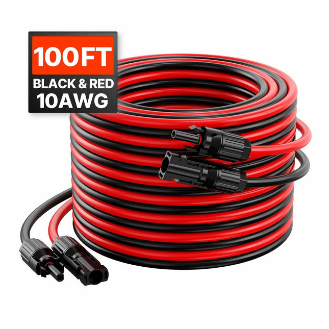 Laidas saulės jėgainėms, 10AWG, 30,48m, 2vnt