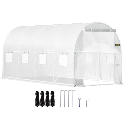 Šiltnamis Vevor VV-TG-1577, 4,5x2,1x2,1 m, balta
