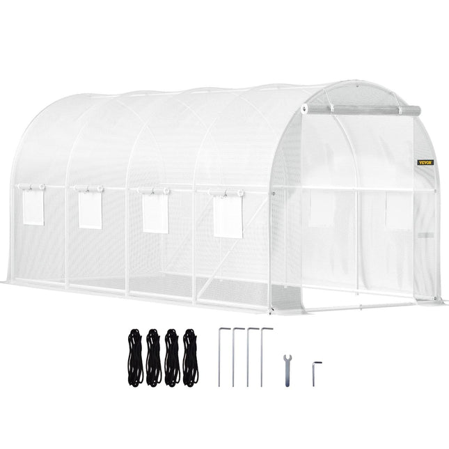 Šiltnamis Vevor VV-TG-1577, 4,5x2,1x2,1 m, balta