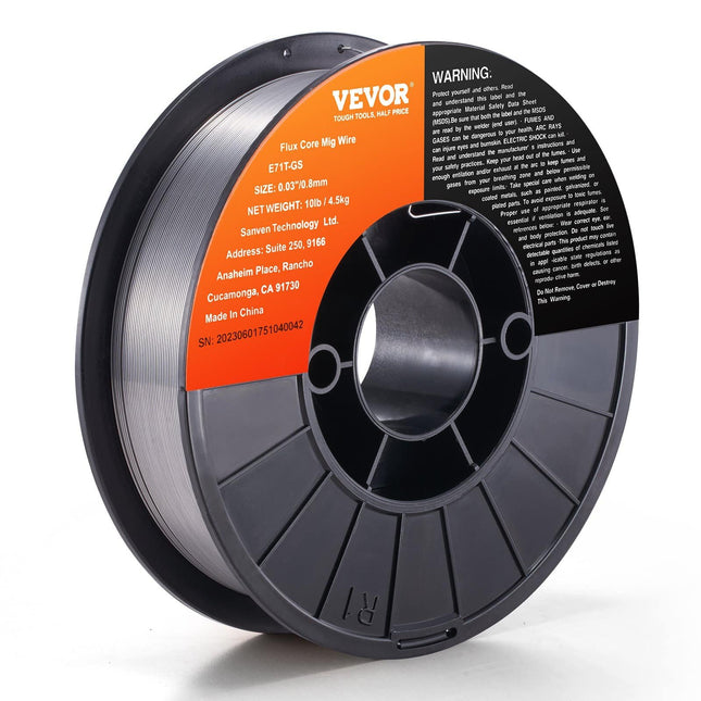 MIG/MAG suvirinimo viela Vevor, 0.8mm, 4.5kg