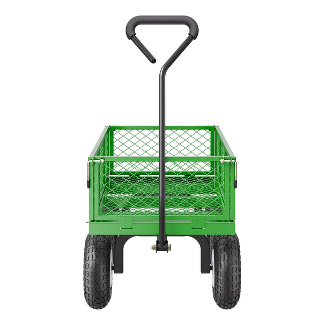Sodo vežimėlis Vevor 300 kg, žalias