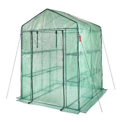 Šiltnamis su lentynomis Vevor 1,4x1,4x2 m