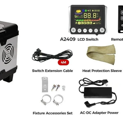 Dyzelinis šildytuvas Sunster, 8kW 12/24/220V su bluetooth