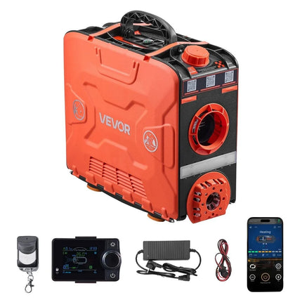 Dyzelinis šildytuvas Vevor 8 kW DC 12 V su Bluetooth