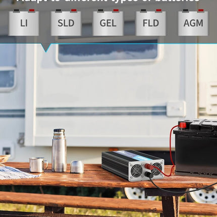 Grynos sinuso bangos inverteris FDIK A10, 5000 W 24V