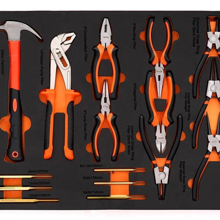 Įrankių spintelė 258 dalių Kraft & Dele KD1067