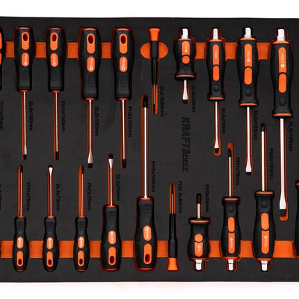 Įrankių spintelė 258 dalių Kraft & Dele KD1067