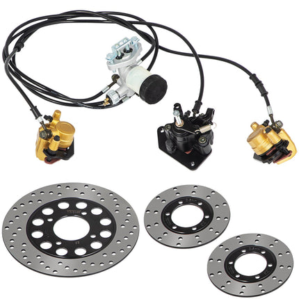 Kartingo stabdžių sistemos komplektas KD150BRKIT, 150cc modeliams
