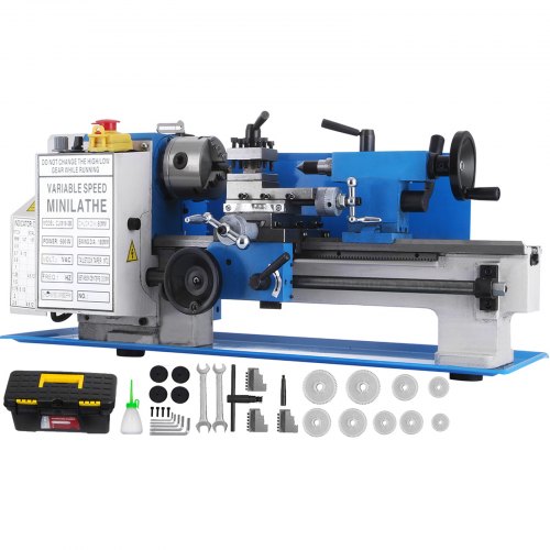 Mini metalo tekinimo staklės VEVOR 7x12, 400W