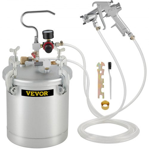 Dažų slėginis bakas VEVOR 10L, 1.5 mm purkštukas