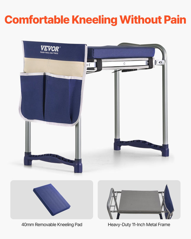 Sodo kėdutė-klauptas VEVOR CHGK-015B, 163 kg apkrova