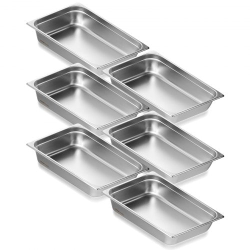 Gastronominiai indai VEVOR UCT8114-6, GN 1/1, 6 vnt.