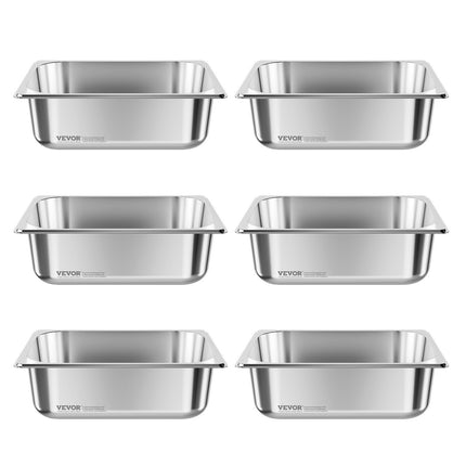 Gastronominis indas VEVOR HZ812-100T, 1/2 dydis, 6 l, 6 vnt.