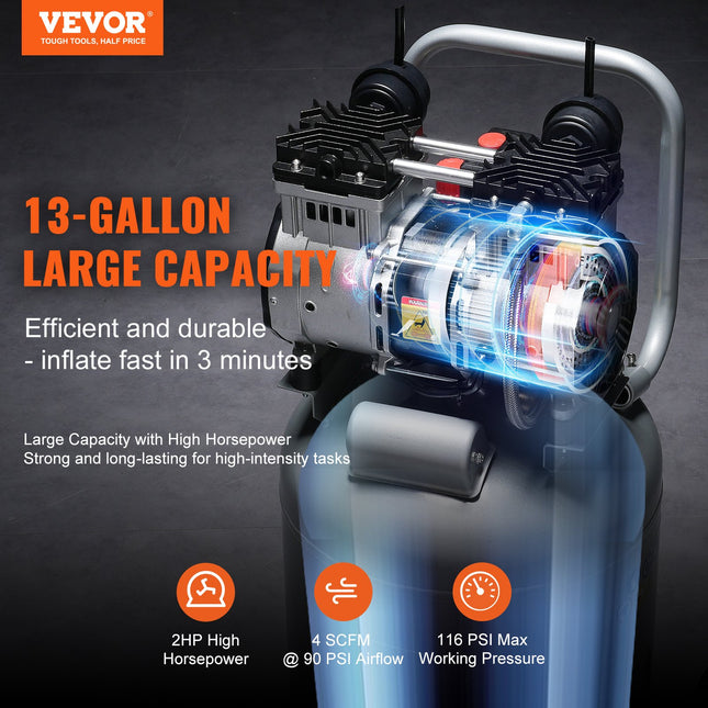 Oro kompresorius VEVOR DOF1500-50V-Ⅱ, 49,2 l