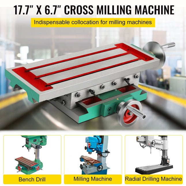 Kryžminis frezavimo stalas VEVOR 450 x 170 mm, 30 kg