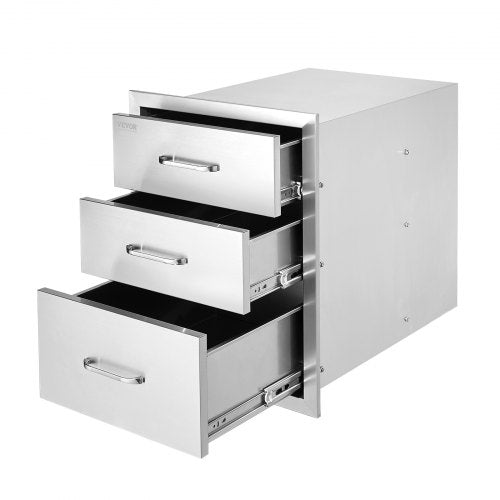 Lauko virtuvės stalčiai VEVOR KM-CTG-2302-SKU3, 3 skyrių
