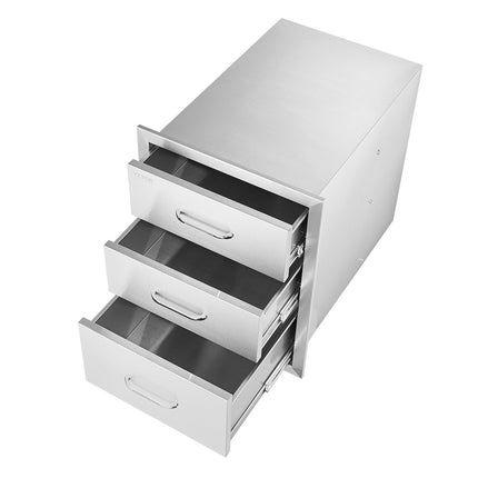 Lauko virtuvės stalčiai VEVOR KM-CTG-2302-SKU3, 3 skyrių