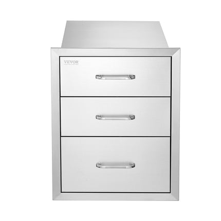 Lauko virtuvės stalčiai VEVOR KM-CTG-2302-SKU3, 3 skyrių