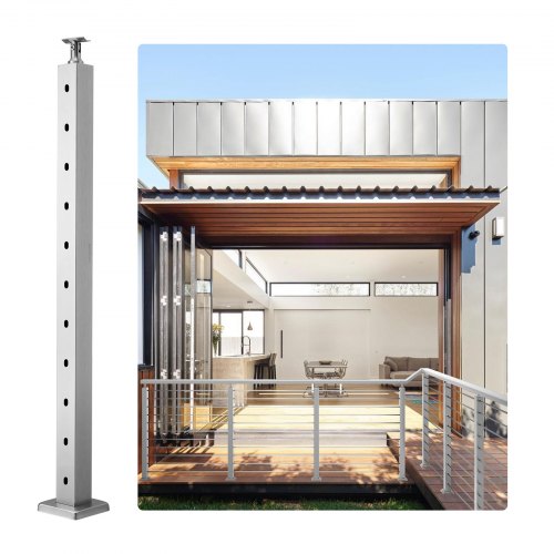 Turėklų stulpas trosams VEVOR HR-012, 91,4 cm aukščio