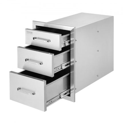 Lauko virtuvės stalčiai VEVOR KM-CTG-2302-SKU4, 3 dalių