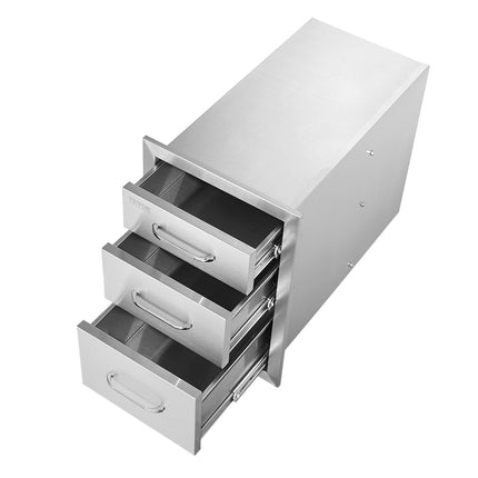 Lauko virtuvės stalčiai VEVOR KM-CTG-2302-SKU4, 3 dalių