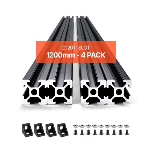 Aliuminio profilis VEVOR 2020 T-Slot, 1200 mm, 4 vnt.