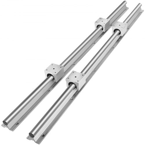 Linijinis kreipiančiųjų rinkinys VEVOR SBR16-600 mm, 2 vnt. su 4 blokeliais