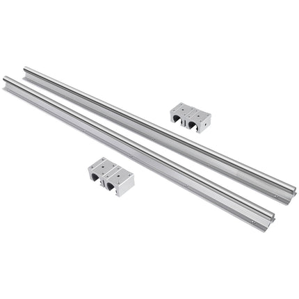 Linijinis kreipiančiųjų rinkinys VEVOR SBR16-600 mm, 2 vnt. su 4 blokeliais