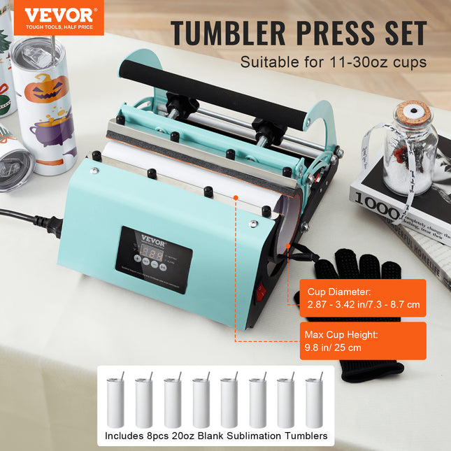 Termo presas puodeliams VEVOR WBFCHP30oz, 11-30 oz talpos indams