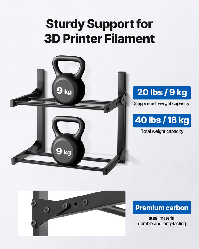 3D spausdinimo siūlų laikiklis VEVOR HS-DY1, 2 aukštų