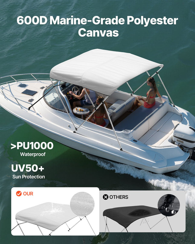 Valties stogelis VEVOR 3 Bow, 216-229 cm pločio