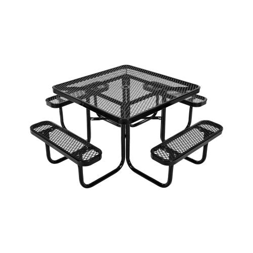 Lauko pikniko stalas VEVOR ALF-003, 116 cm kvadratinis