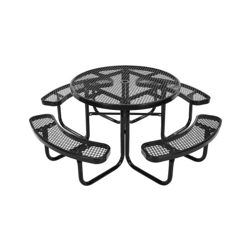 Lauko stalas su suolais VEVOR ALF-002, 115 cm skersmens
