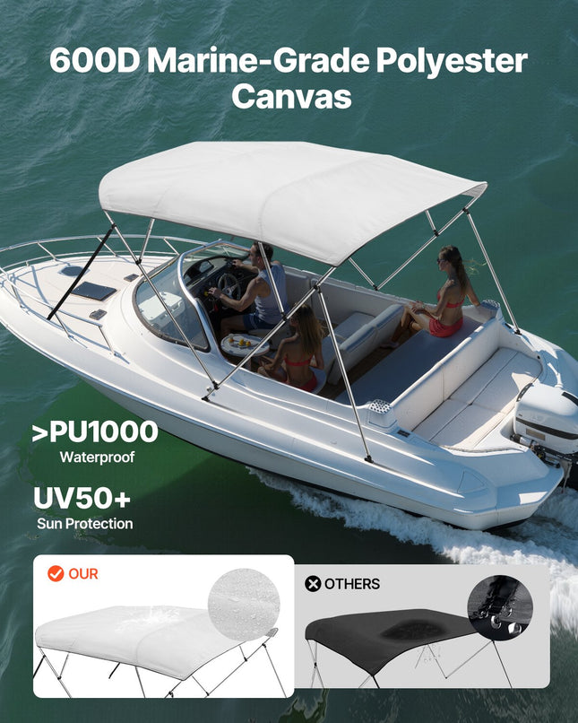 Valties tentas VEVOR 4 Bow, 244 x 201-213 cm