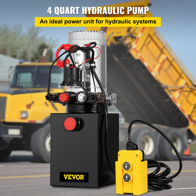 Hidraulinis siurblys VEVOR Double Acting, 4L 12V DC