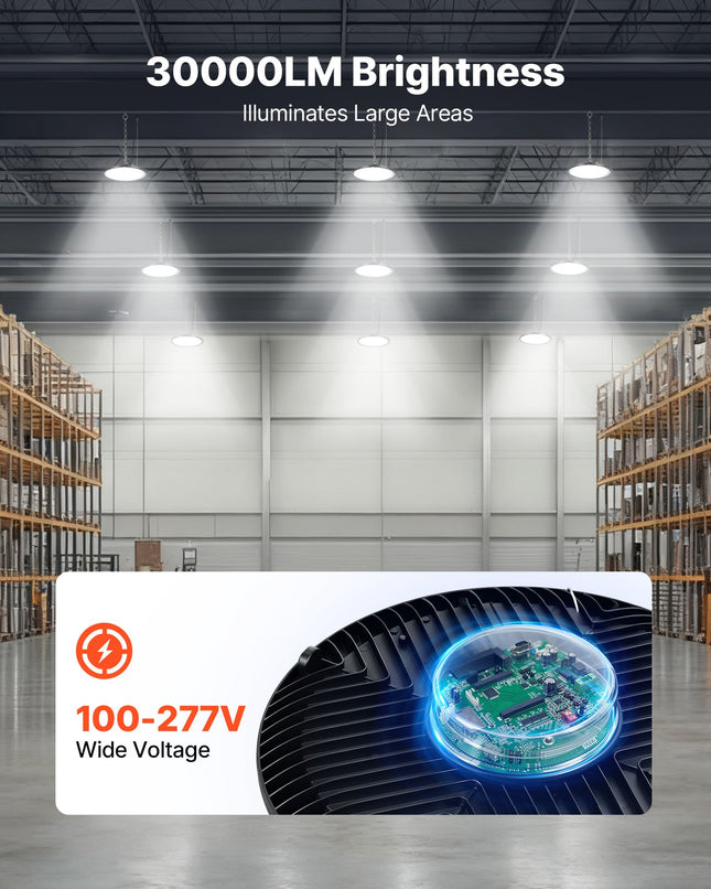 Pramoniniai LED šviestuvai VEVOR AR-LHB-200W, 200W