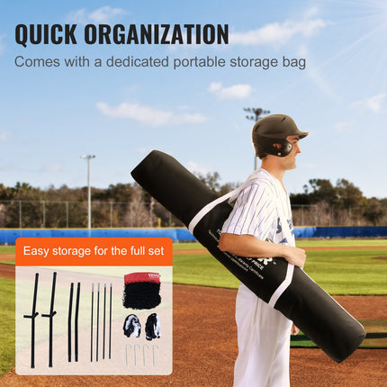 Beisbolo ir softbolo treniruočių tinklas VEVOR YC-SS-BN001, 152x152 cm