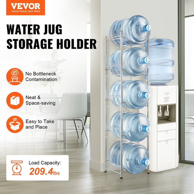 Vandens butelių stovas VEVOR 5 Water Bottle Rack-S, 5 aukštų