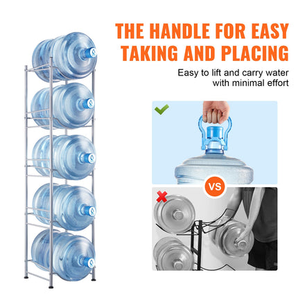 Vandens butelių stovas VEVOR 5 Water Bottle Rack-S, 5 aukštų